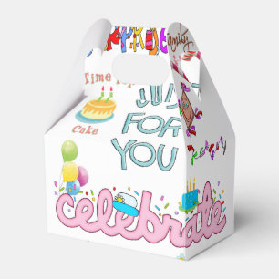 Happy Birthday Gable Favor Box Freunde Familie Geschenkschachtel