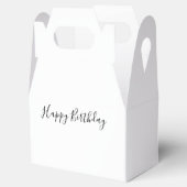 Happy Birthday Gable Favor Box Geschenkschachtel (Geöffnet)
