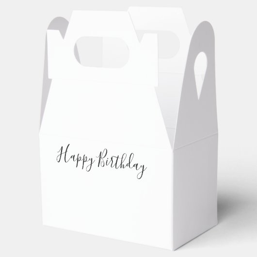 Happy Birthday Gable Favor Box Geschenkschachtel (Geöffnet)