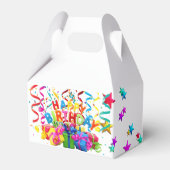 Happy Birthday Gable Favor Box Geschenkschachtel (Vorderseite)