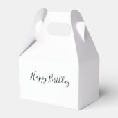 Happy Birthday Gable Favor Box Geschenkschachtel (Rückseite)