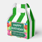 Happy Birthday Gable Favor Box Geschenkschachtel (Rückseite)