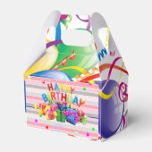 Happy Birthday Gable Favor Box Geschenkschachtel (Rückseite)