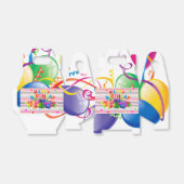 Happy Birthday Gable Favor Box Geschenkschachtel (Ungefaltet)