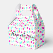 Happy Birthday Gable Favor Box Ice Creme Geschenkschachtel (Rückseite)