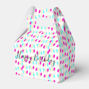 Happy Birthday Gable Favor Box Ice Creme Geschenkschachtel