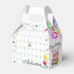 Happy Birthday Gable Favor Box Januar 2022 Geschenkschachtel