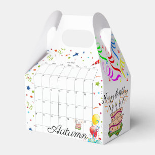 Happy Birthday Gable Favor Box Juli 2022 Geschenkschachtel