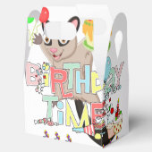 Happy Birthday Gable Favor Box Possum Cake Geschenkschachtel (Geöffnet)