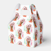 Happy Birthday Gable Favor Box Strawberry Geschenkschachtel (Vorderseite)