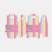 Happy Birthday Gable Favor Box Stripe Geschenkschachtel (Ungefaltet)