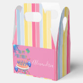 Happy Birthday Gable Favor Box Stripe Geschenkschachtel (Geöffnet)