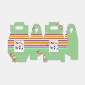Happy Birthday Gable Favor Box Stripe Geschenkschachtel (Ungefaltet)