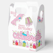 Happy Birthday Gable Gevor Box Celebrate Pink Geschenkschachtel (Geöffnet)