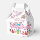 Happy Birthday Gable Gevor Box Celebrate Pink Geschenkschachtel (Vorderseite)