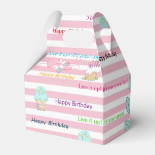 Happy Birthday Gable Gevor Box Celebrate Pink Geschenkschachtel