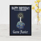 Happy Birthday Game Master Card Karte (Gelbe Blume)