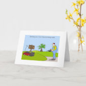 Happy Birthday Gardening Cards, funny gardener Karte (Gelbe Blume)