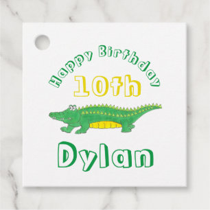 Happy Birthday Gator Alligator Croc Crocodile Geschenkanhänger