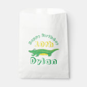 Happy Birthday Gator Alligator Croc Crocodile Geschenktütchen (Vorderseite)