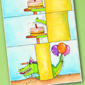 Happy Birthday Gator Karte