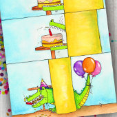 Happy Birthday Gator Postkarte