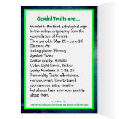 Happy Birthday Gemini friend or family member (Innen (Links))