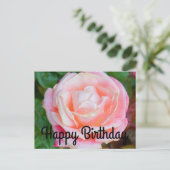 Happy Birthday Gemini Rose #1 Postcard Postkarte (Stehend Vorderseite)