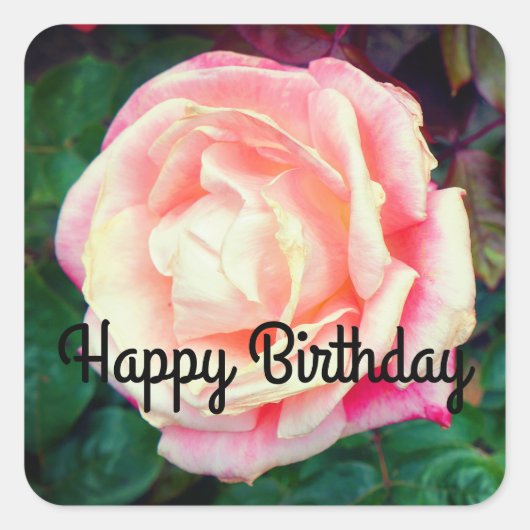 Happy Birthday Gemini Rose #1 Stickers (Vorderseite)