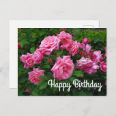 Happy Birthday Gene Boerner Rose #2 Postcard Postkarte (Vorne/Hinten)