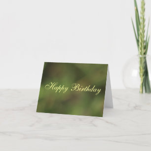 Happy Birthday General Green Farbkarte Karte