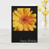 Happy Birthday Gerbera Card Karte (Gelbe Blume)