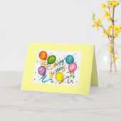 Happy Birthday Gerecycelt Grußkarte Karte (Gelbe Blume)