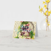 Happy Birthday German Script Pansy Coffee Stain Karte (Gelbe Blume)