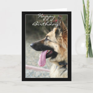 Happy Birthday German Shepherd Grußkarte Karte
