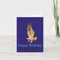 Happy Birthday German Shepherd Grußkarte