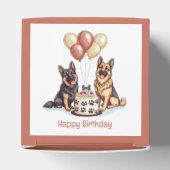 Happy Birthday German Shepherd Hunde Birthday Cake Geschenkschachtel (Oben)