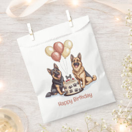 Happy Birthday German Shepherd Hunde Birthday Cake Geschenktütchen