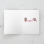 Happy Birthday - German Shepherd - Long haarig Karte (Innenseite)