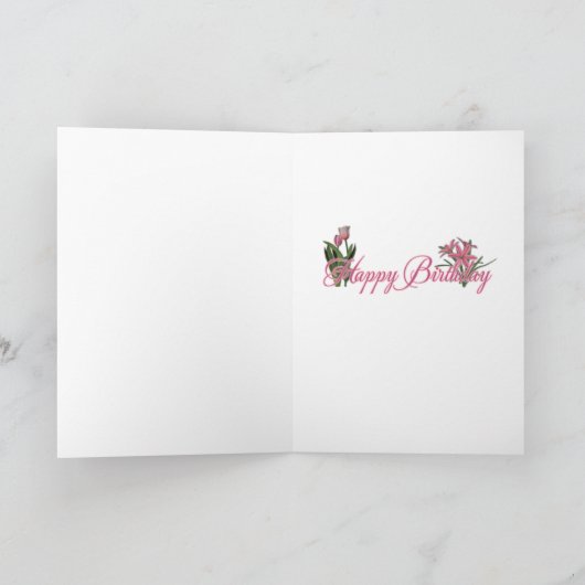 Happy Birthday - German Shepherd - Long haarig Karte (Innenseite)