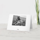 Happy Birthday German Shepherd Puppy Dog Card Karte (Rückseite)