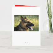 Happy Birthday German Shepherd Puppy Dog Card Karte (Rückseite)