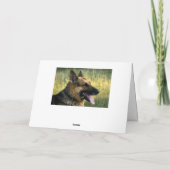 Happy Birthday German Shepherd Puppy Dog Card Karte (Rückseite)