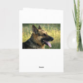 Happy Birthday German Shepherd Puppy Dog Card Karte (Rückseite)