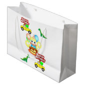 Happy Birthday Geschenk Bag Alligator Große Geschenktüte (Vorderseite Schrägansicht)