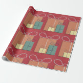 Happy BIrthday Geschenk mit Bow Geschenkpapier (Ungerollt)