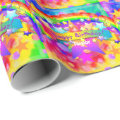 Happy Birthday Geschenk Wrap Rainbow HAMbyWG Geschenkpapier (Rolleneckpunkt)