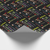 Happy Birthday Geschenk Wrapping Paper Anthony Geschenkpapier (Ecke)