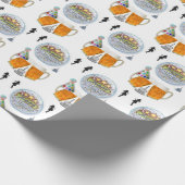 Happy Birthday Geschenk Wrapping Paper Biere Geschenkpapier (Ecke)