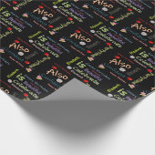Happy Birthday Geschenk Wrapping Paper Elizabeth Geschenkpapier (Ecke)